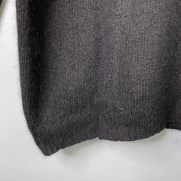 Vtg Work In Progress Sequin Bow Silk Angora Blend Black Holiday Sweater Sz 14/16 - Picture 17 of 17